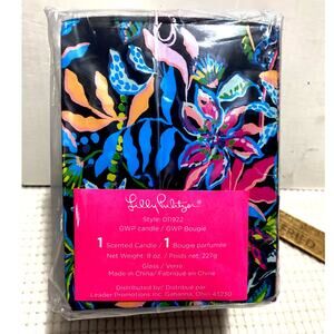 NEW Lilly Pulitzer Printed Scented Candle Onyx Paradise Glow accessor 8 oz